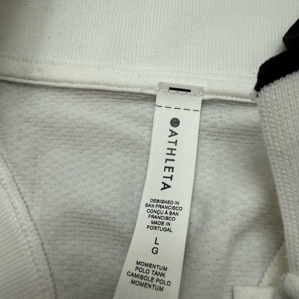New with Tags Athleta White High-Neck Tank Top - Picture 3 of 7